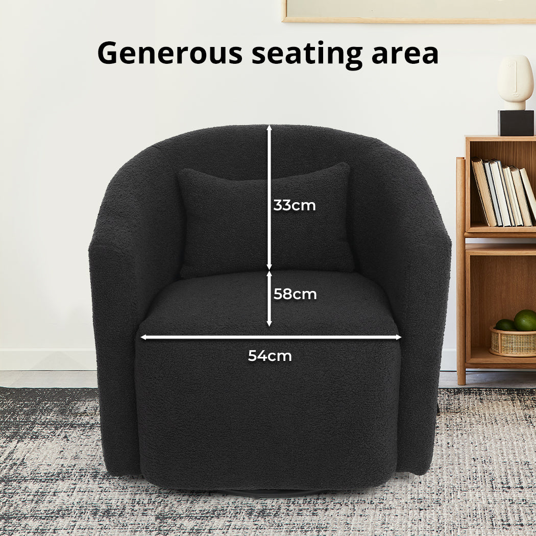 Swivel Barrel Armchair Tub