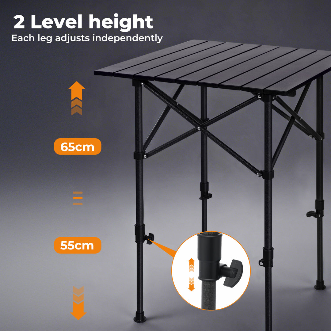 Camping Table Folding Aluminum Portable Picnic Foldable BBQ Desk