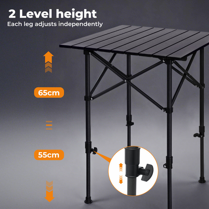 Camping Table Folding Aluminum Portable Picnic Foldable BBQ Desk