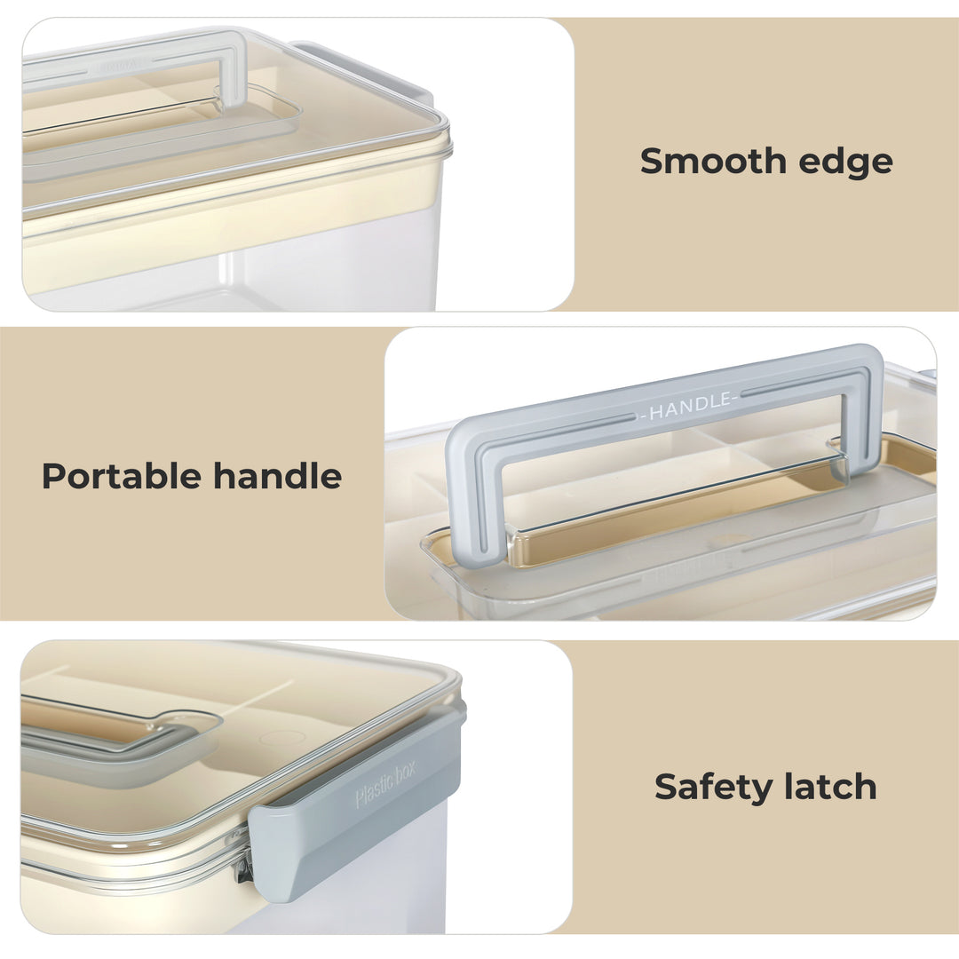 Medical Storage Box Large Capacity Two Layer Medicine Case Household