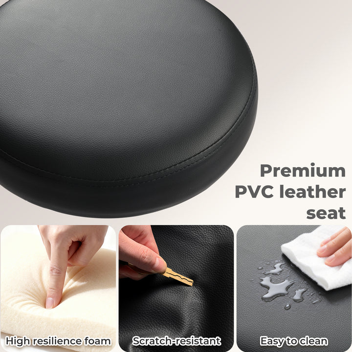 Swivel Office Chair Ergonomic Stool Height Adjustable Footrest Backrest