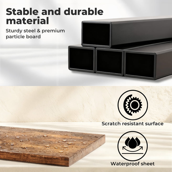 TV Stand Cabinet Entertainment Wood TV Unit 3 Drawers 3 Shelves 147cm