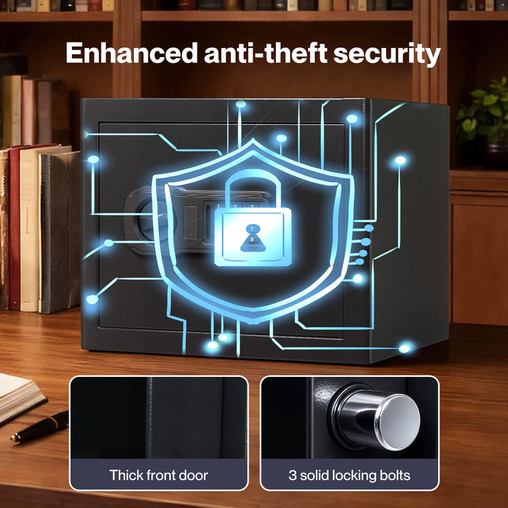 Safe Fireproof Security Box Home Office Cash Lock Deposit Password 31L