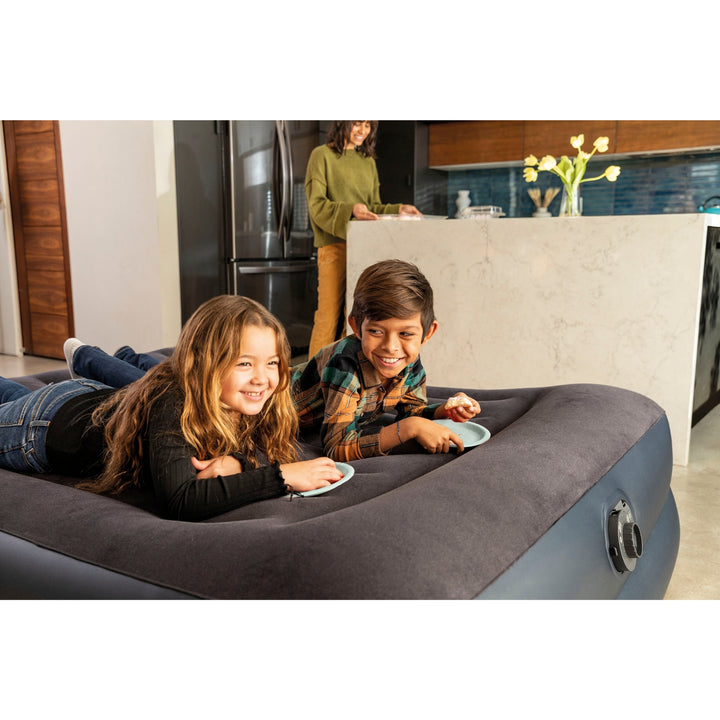 Queen Pillow Rest Raised Airbed W/ Fiber-Tech