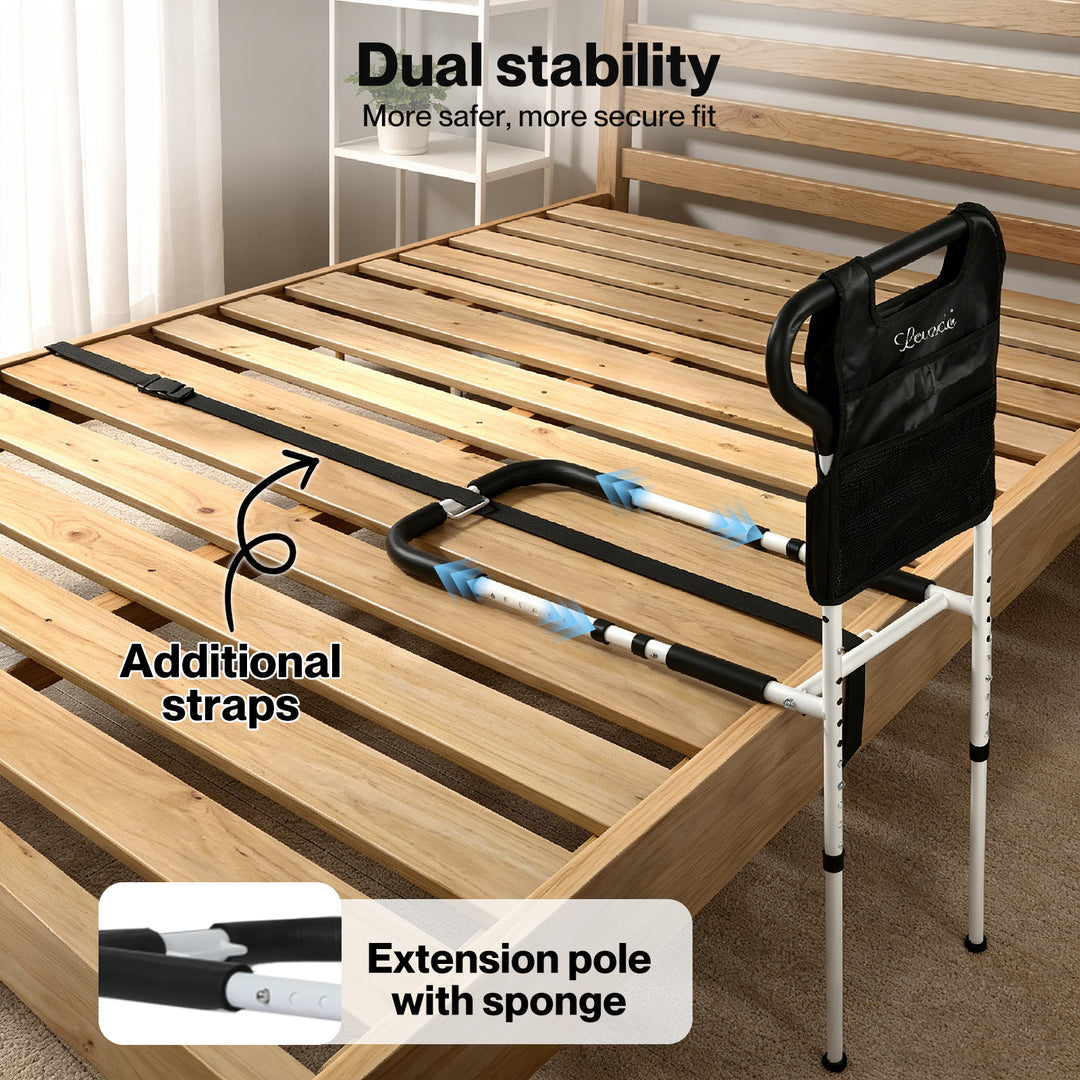 Bed Rail Safety Bed Assist Rail Grab Handrail Adjustable Elderly Adult