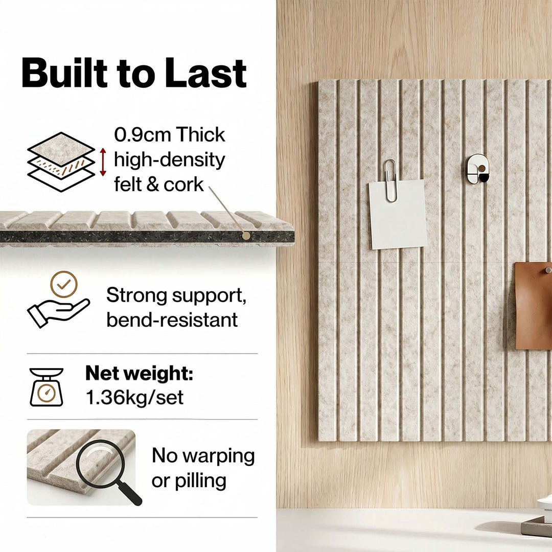 Cork Boards Alternative 12Pcs 30cmx30cm Felt Bulletin Board Tiles Coustic