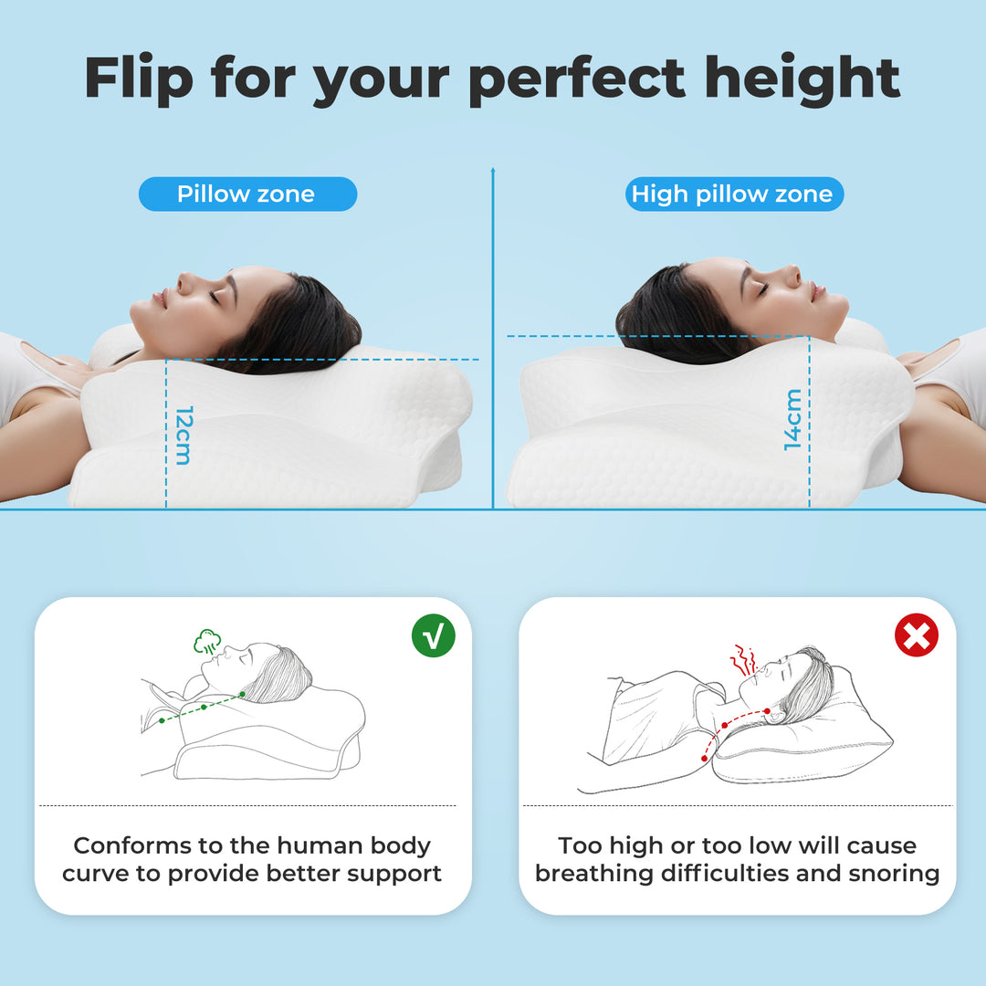 Cervical Pillow Ergonomic Cooling Neck Support Pillow Neck Pain Relief