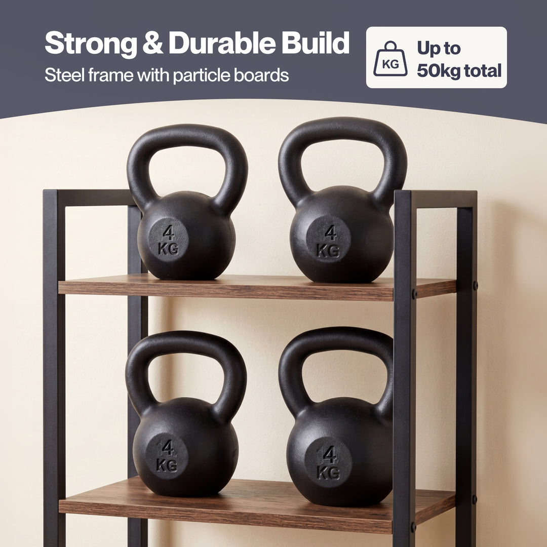 6 Tier Bookshelf Tall Bookcase Storage Shelf Display Rack Living Room