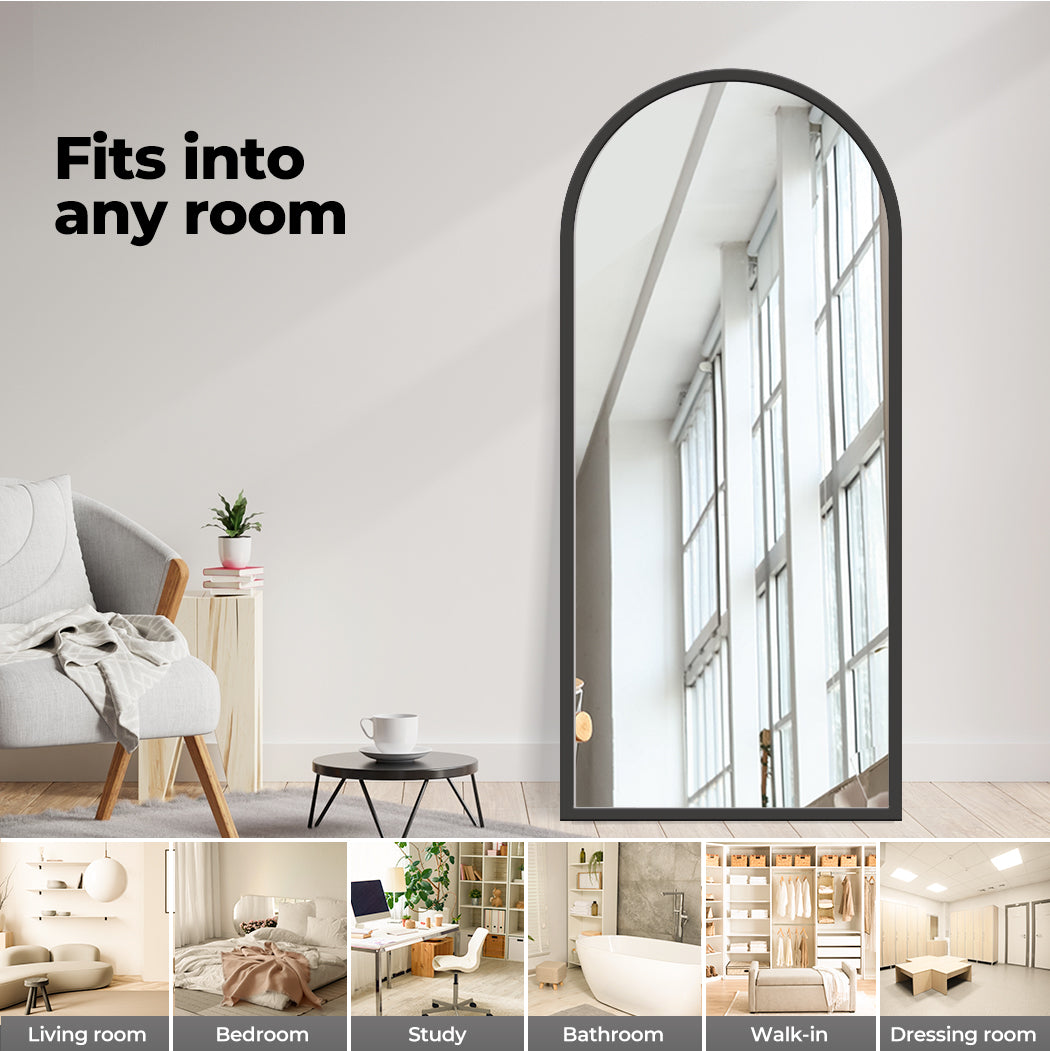 180X80cm Full Length Mirrors Arch Floor Dressing Standing Mirror Makeup