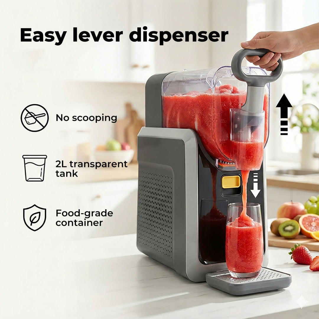 2L Home Slush Machine Rapid Chill Self-Cleaning  5 Presets Drink Maker
