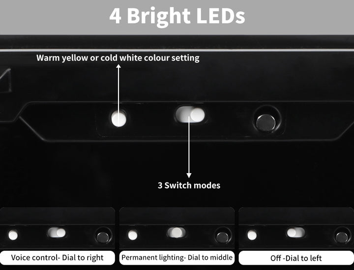 Black Shoe Box Sneaker Display Case LED Lighted Magnetic Anti-oxidation Clear