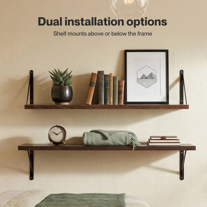 Levede Floating Shelves 3 Pcs Wall Mounted Rustic Storage Display Rack Bedroom