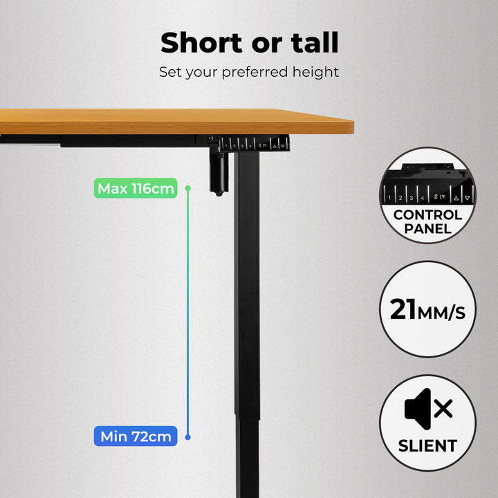 Levede Motorised Standing Desk Height 120cm 800x 1.5MM - Levede