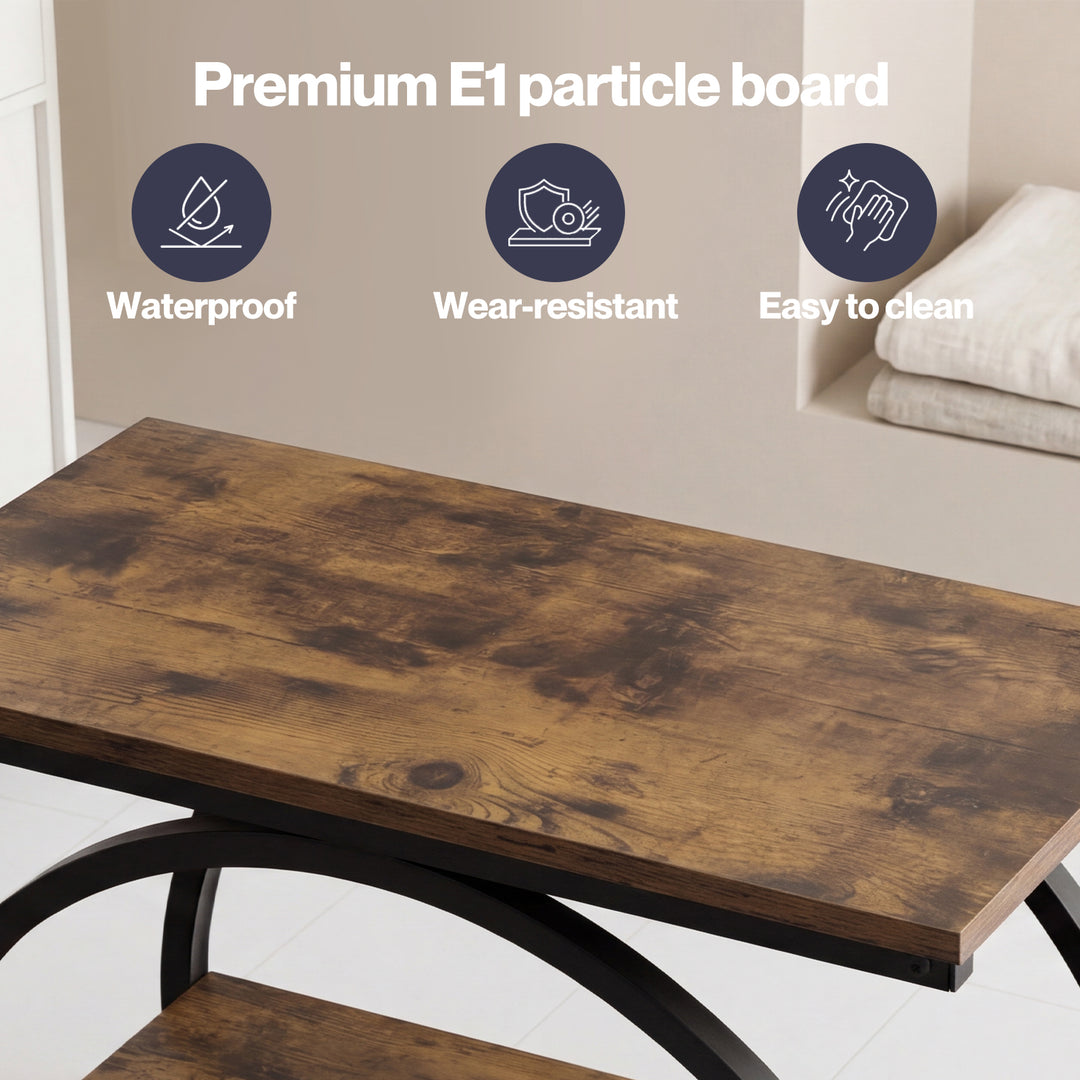 Narrow Side Table 3 Tiers End Table Adjustable Sofa Side Table Bedroom