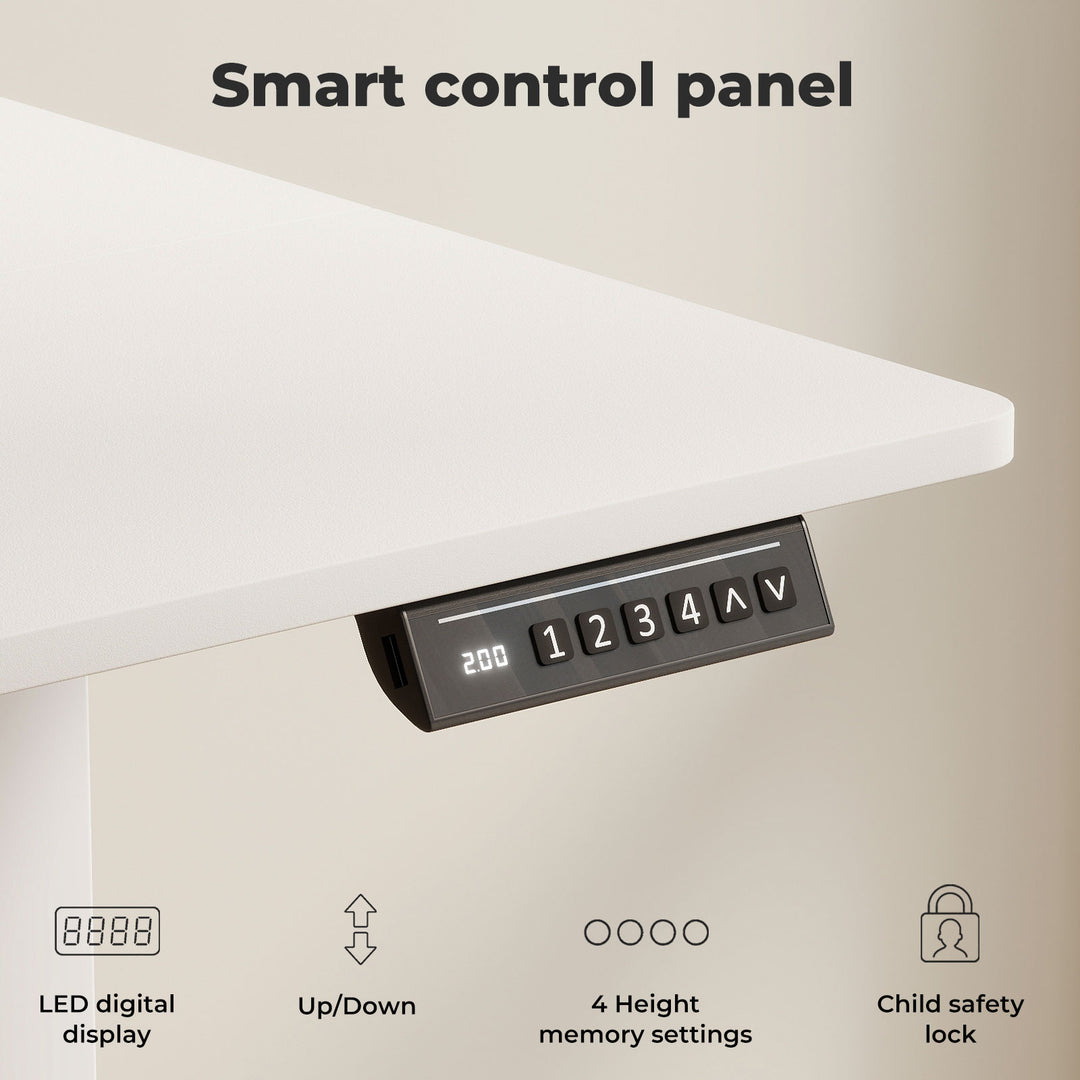 Electric Standing Desk Height Adjustable Gaming Desk Home Office 120cm