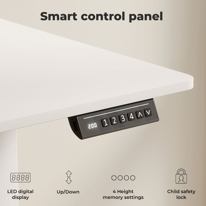 Electric Standing Desk Height Adjustable Gaming Desk Home Office 120cm