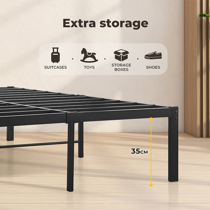 Levede Heavy Duty Metal Bed Frame with Storage Space - Levede