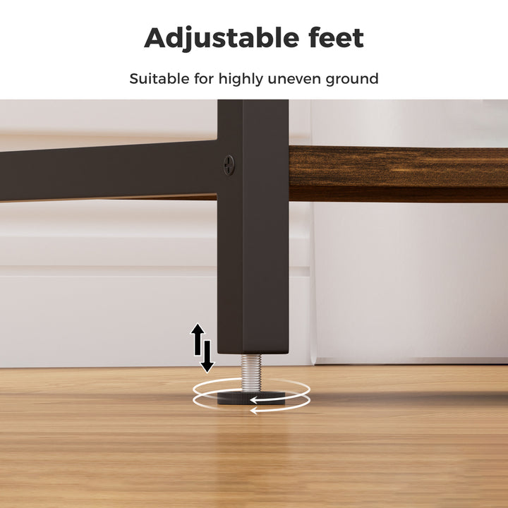 Side Table 3-Tier Sofa Couch Bedside Coffee Table Laptop Desk Shelf