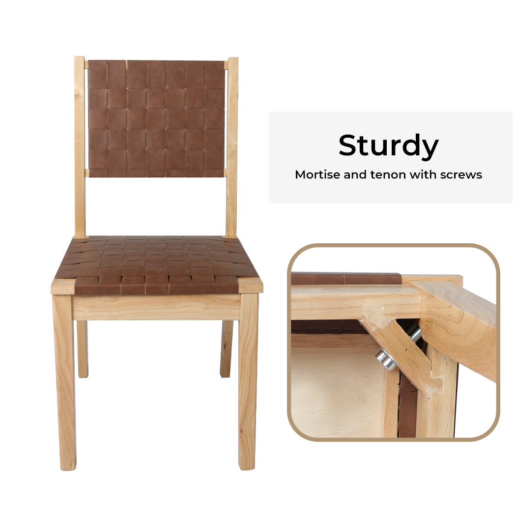 Levede Retro Dining Chairs – PU Leather