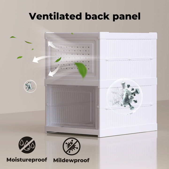 Shoe Box Foldable Home Shoe Shelf Ventilated Storage Organizer 6 Pcs