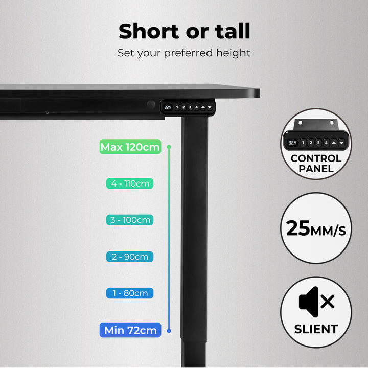 Motorised Standing Desk Adjustable 140cm