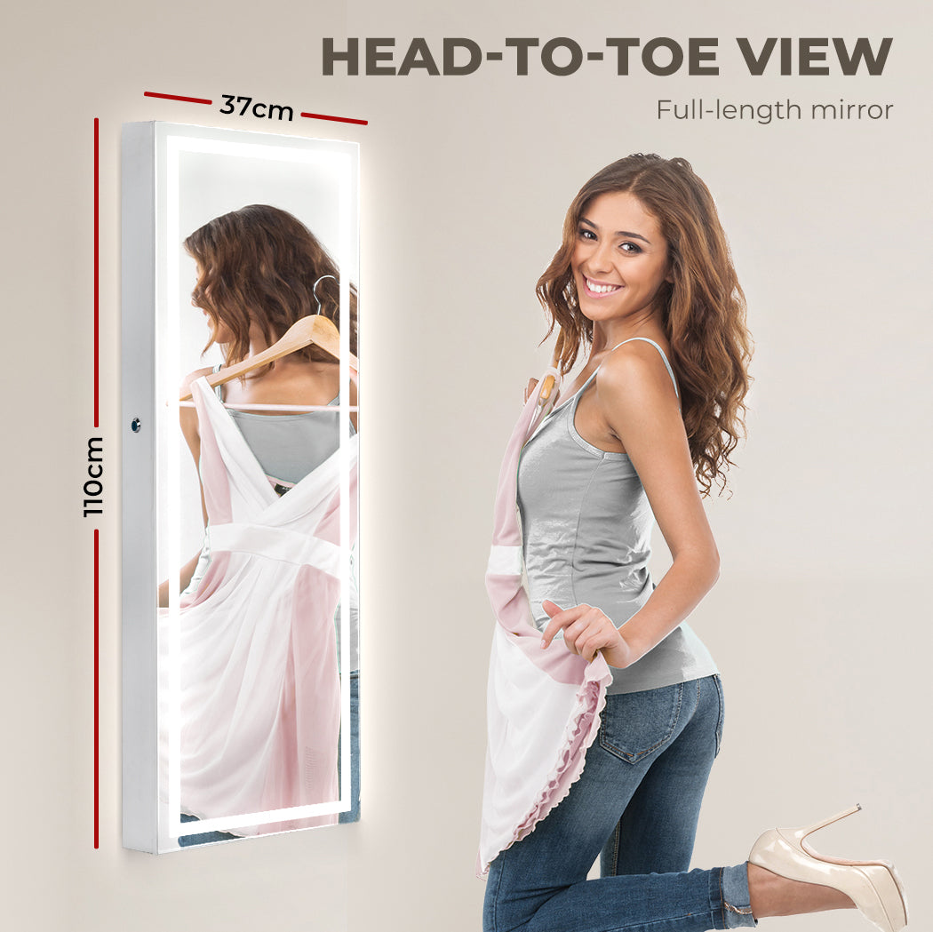 Levede Mirror Jewellery Cabinet Touch - Levede