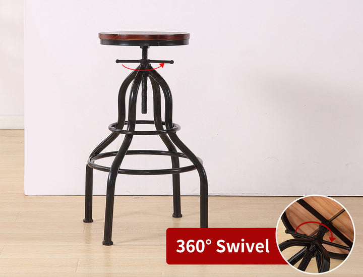 Levede 2x Industrial Bar Stools Kitchen - Levede