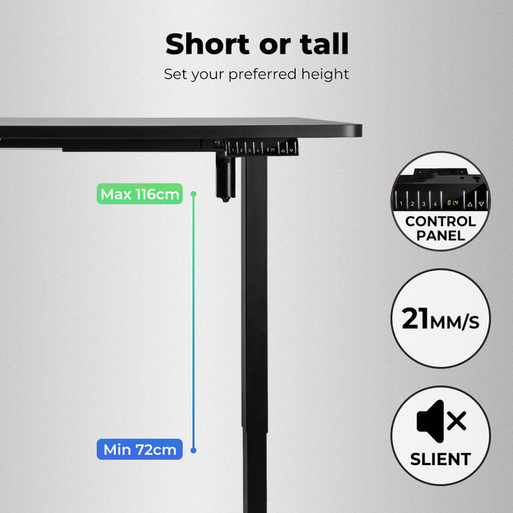 Levede Motorised Standing Desk Height 120cm 800x 1.5MM - Levede