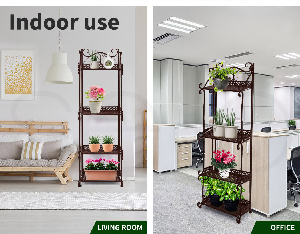 Levede Plant Stand 4 Tiers Outdoor Indoor - Levede