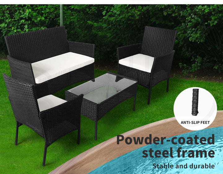 Levede 4PCS Outdoor Furniture Setting - Levede