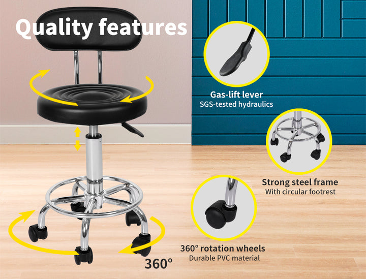 Levede Salon Stool Swivel Bar Stools - Levede