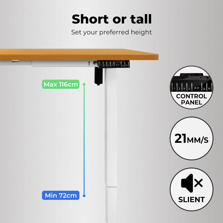 Levede Motorised Standing Desk Adjustable 140cm - Levede