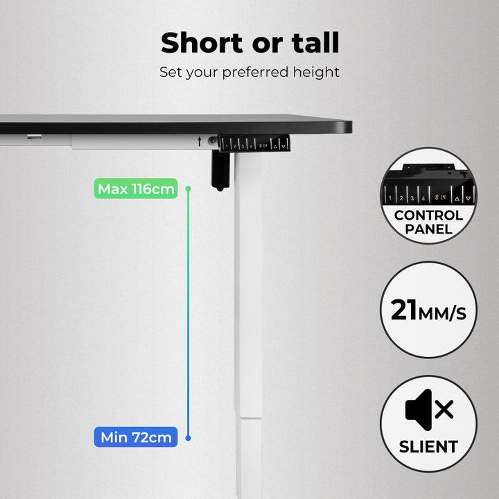 Levede Motorised Standing Desk Height 120cm 800x 1.5MM - Levede