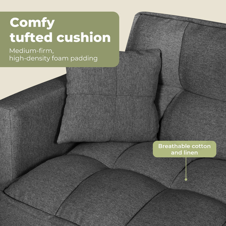 Levede Sofa Bed Futon Convertible Fabric - Levede