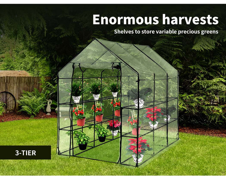 Levede Greenhouse Walk In 3 Tier Garden - Levede