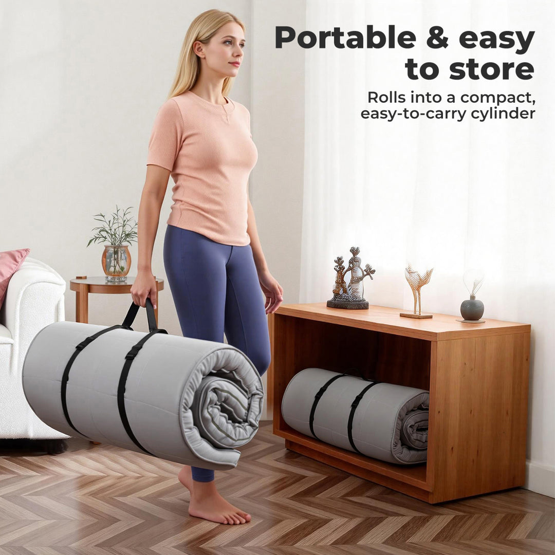 Floor Mattress Single Portable Foldable Foam Sleeping Pad Bed Roll Up Mat