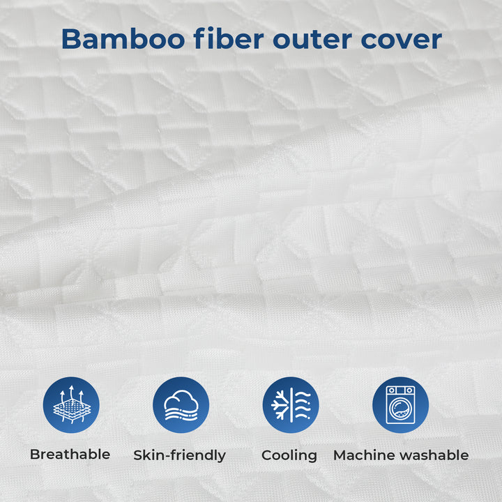 Memory Foam Adjustable Pillow Neck Pain Relief Cooling Side Sleeper