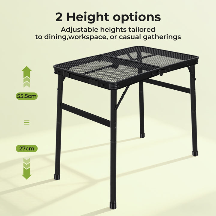 Camping Table Mesh Desktop Lightweight Portable Folding Grill Desk