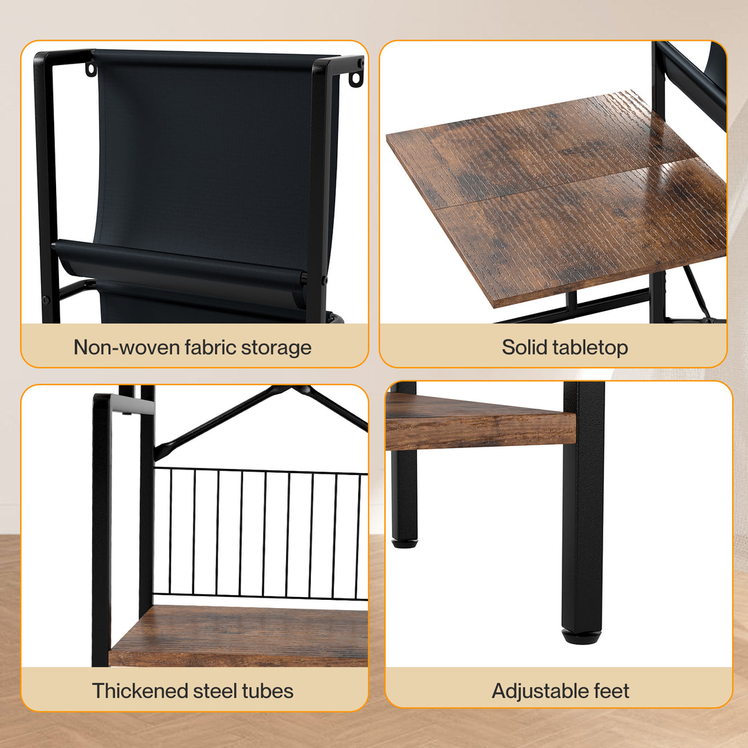 Tall Record Player Stand Vinyl Storage Up to 200 Albums Turntable Rack