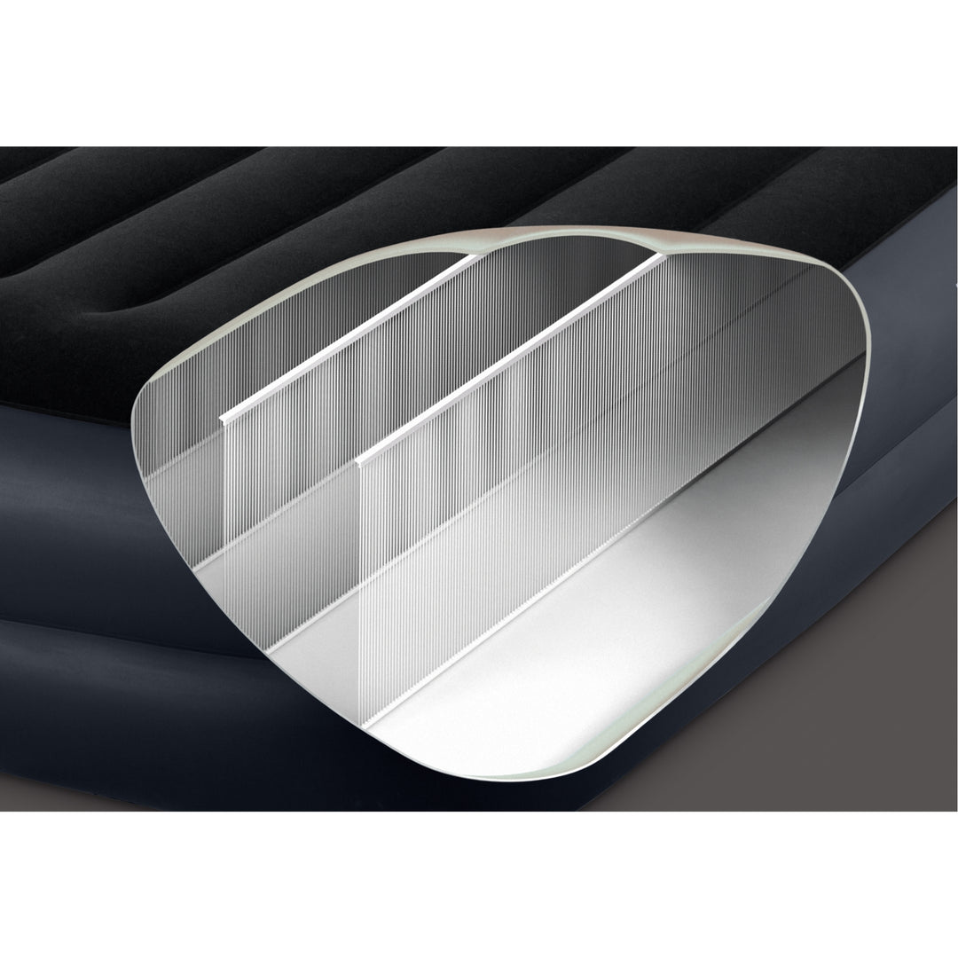 Queen Pillow Rest Raised Airbed W/ Fiber-Tech
