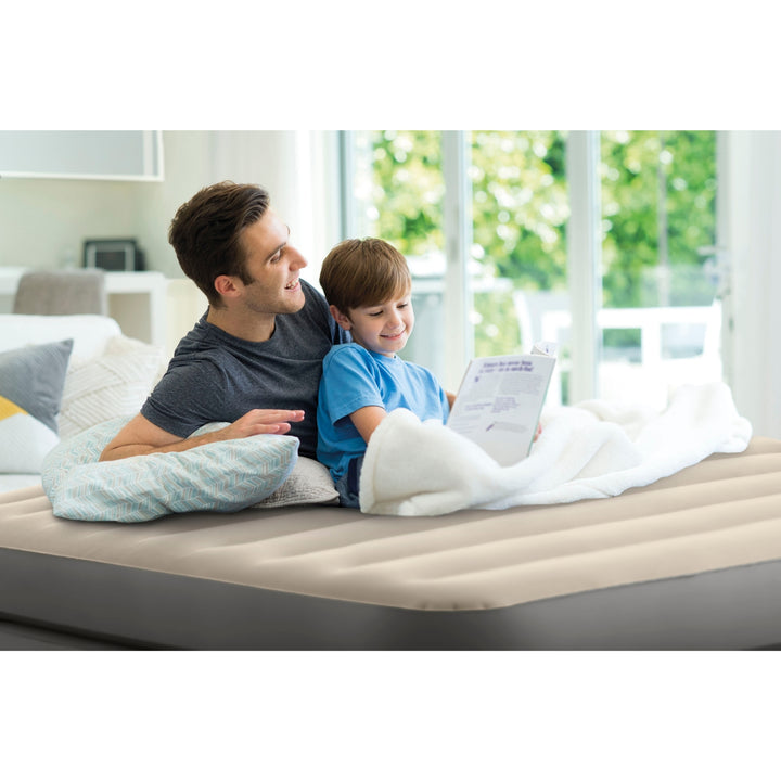 Intex Queen Comfort Elevated Airbed W/ Fiber-Tech