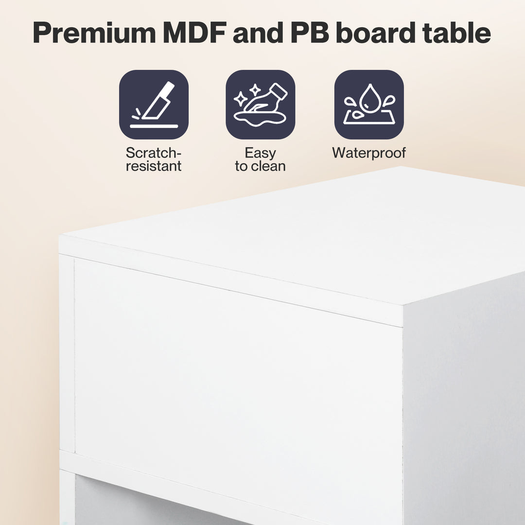 Slim Bedside Table Nightstand Side Table Storage Bedroom Narrow Cabinet