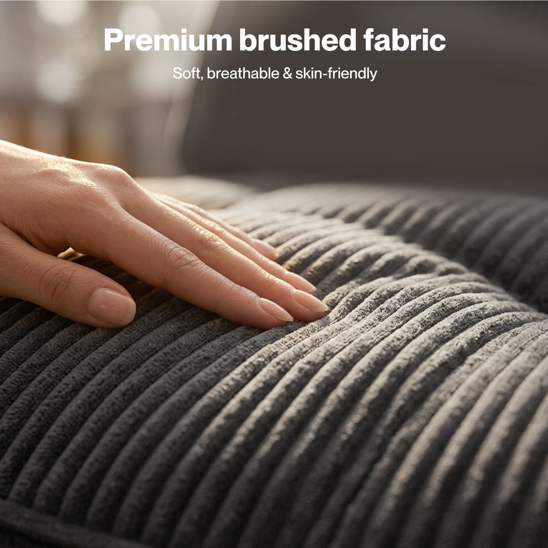 Convertible Sofa Bed Foldable Single Sleeper Bed Compact Living Room Grey