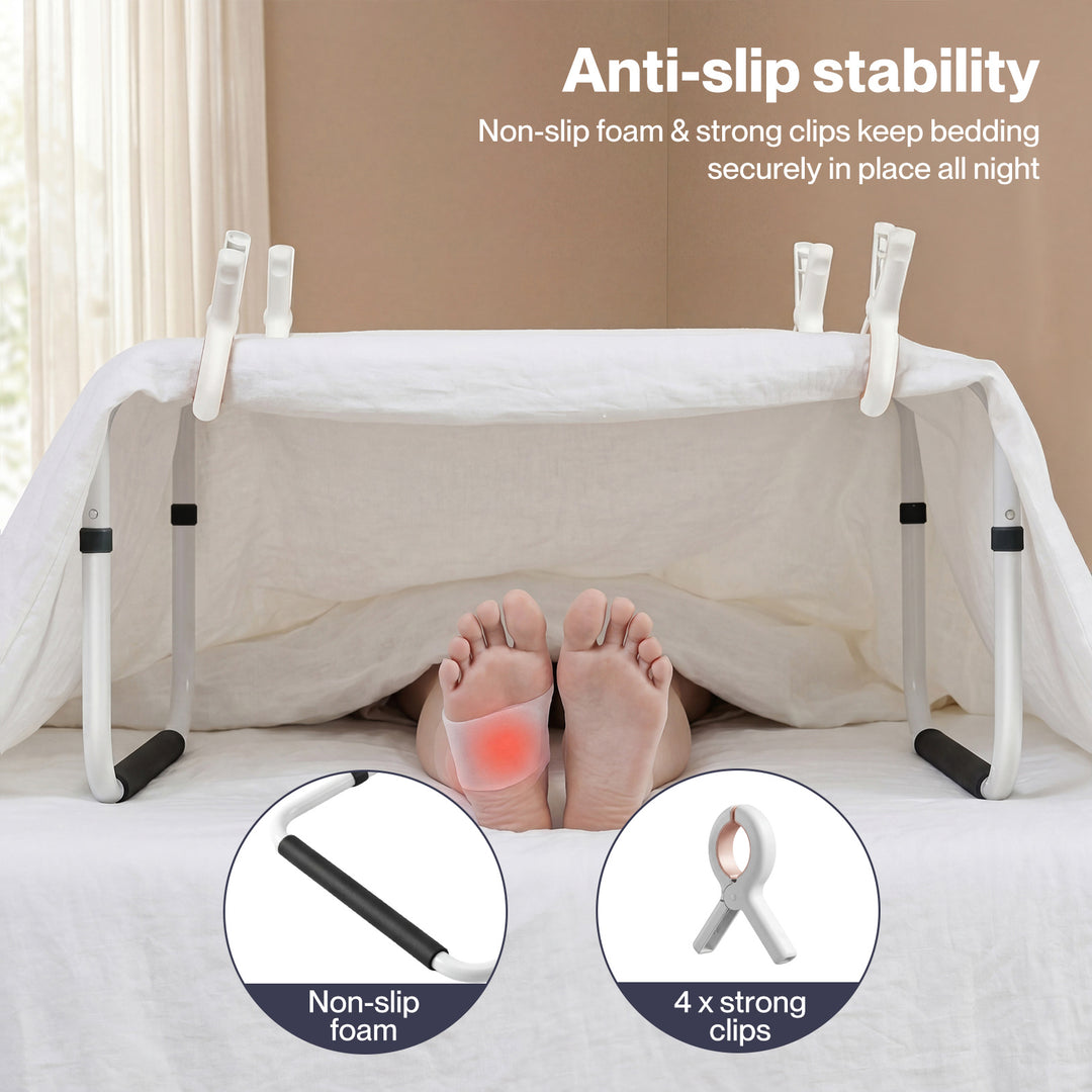 Bed Blanket Lifter for Feet Knee Ankle Cradle 66-86cm Adjustable Height