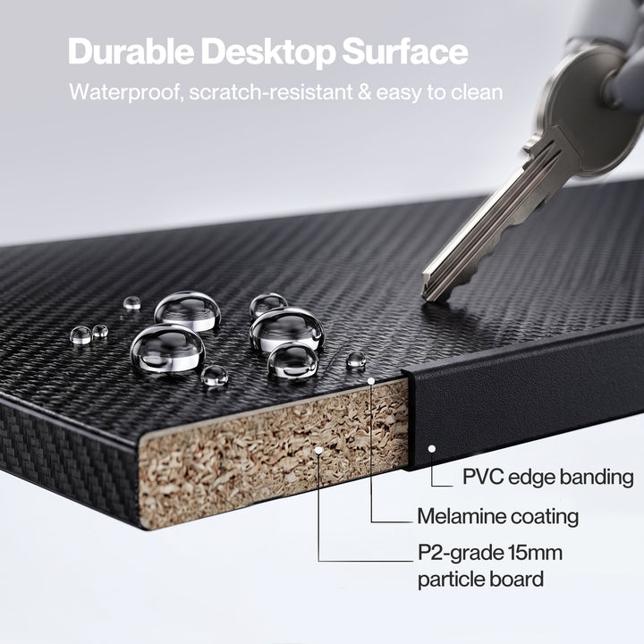 Gaming Table Spacious Wear Resistan Stable Computer Desk Earphone Hook