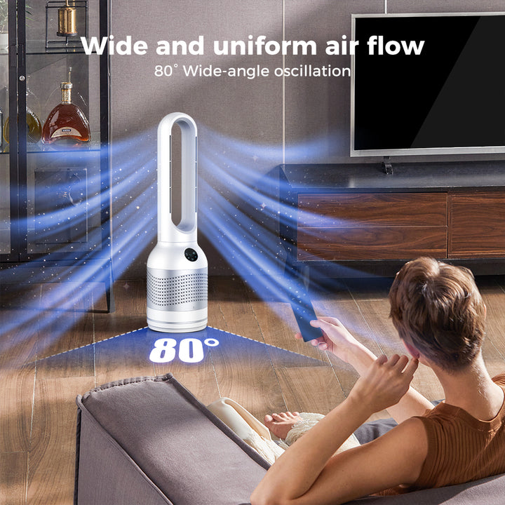 Spector 3 in 1 Bladeless Tower Fan Heater Cooler Purifying HEPA Oscillating