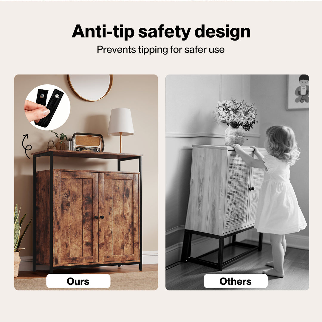 Storage Cabinet Multipurpose Organiser Cupboard Adjustable Shelves