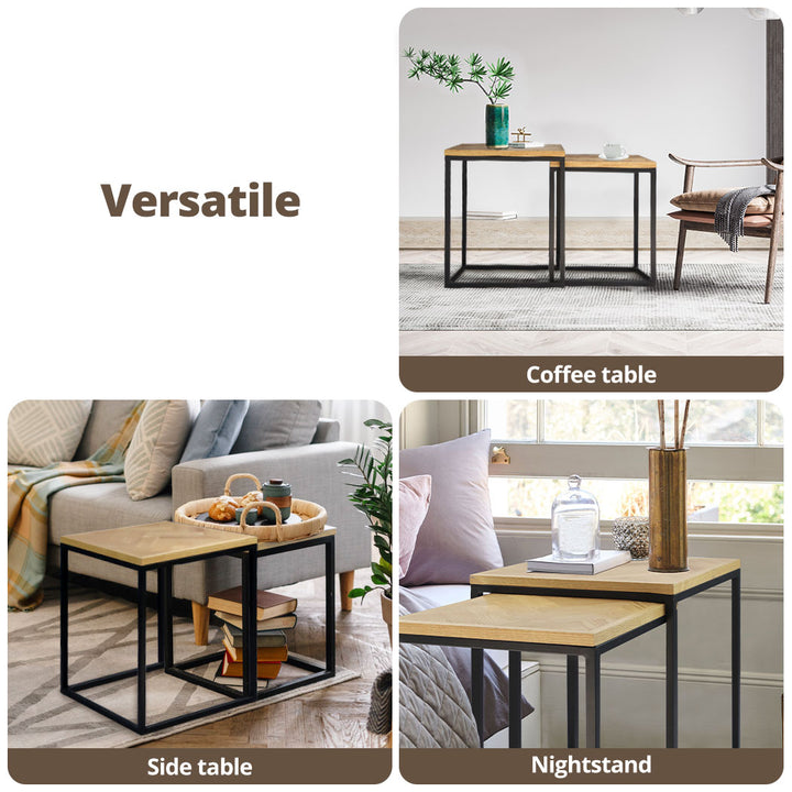 Levede 2PCS Nesting Coffee Tables - Levede