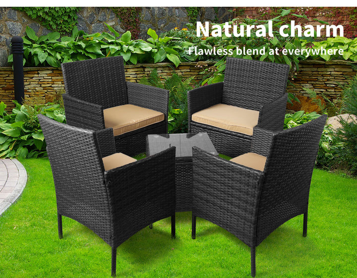 Levede Outdoor Furniture Setting Patio - Levede