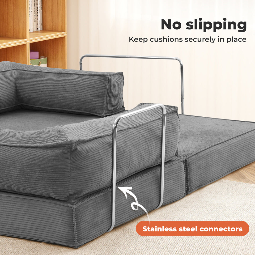 Sofa Bed Convertible L Shaped Sectional Foldable Lounge Couch